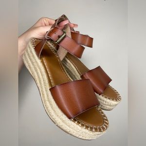 Brown Platform Sandals